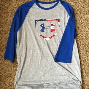 Men's Under Armour Plate Icon 3/4 Sleeve Shirt